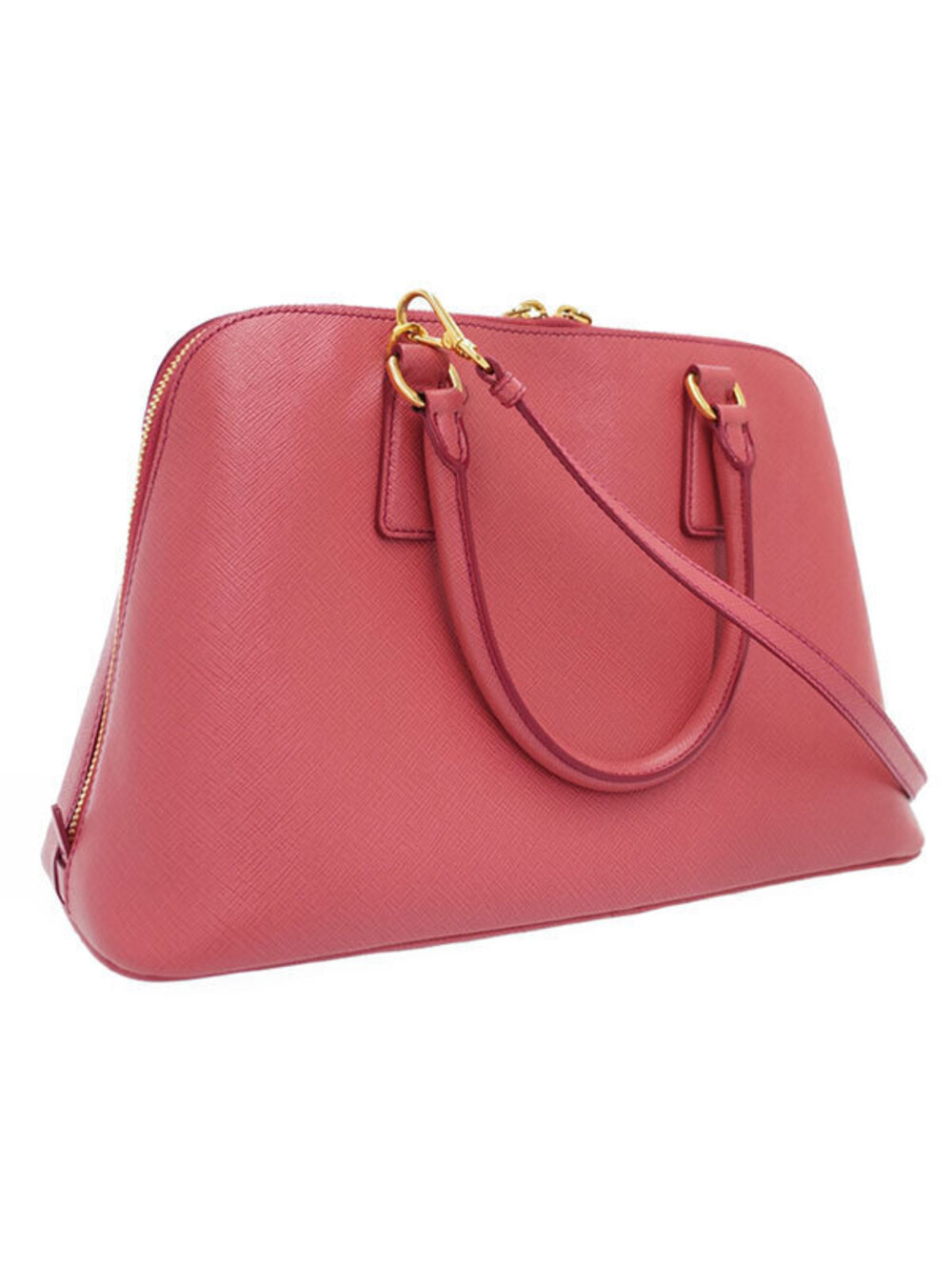 Prada pink handbag Promenade Lux hue vibrant Saffiano